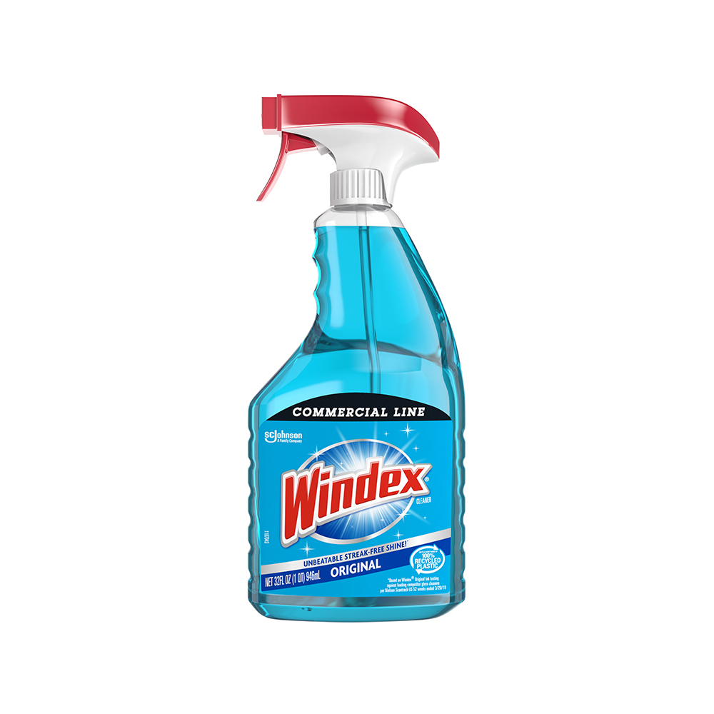 Glass multi surface cleaner with ammonia